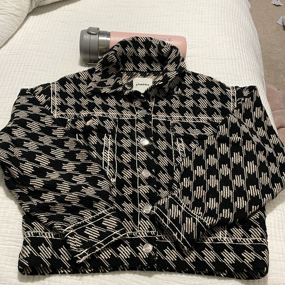 Sandro fall / spring jacket size S - gold and black
